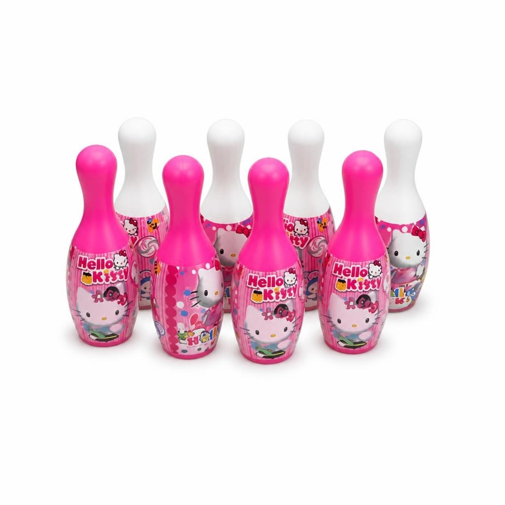 Hello Kitty Pink Bowling Pin Set Toy - pre-loved at Why Go Less, Lebanon