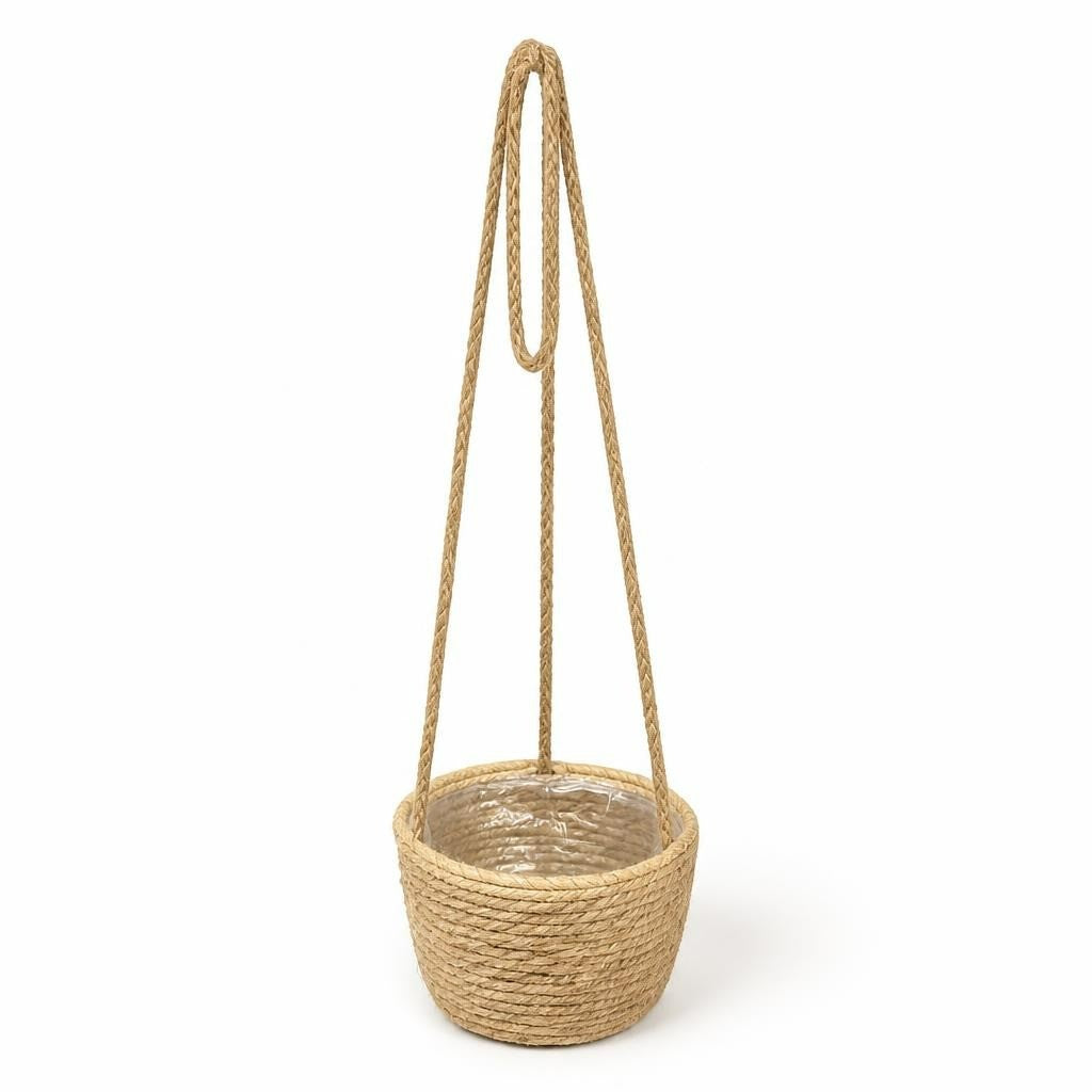 Woven Straw Basket Crossbody Bag, Natural - pre-loved at Why Go Less, Lebanon