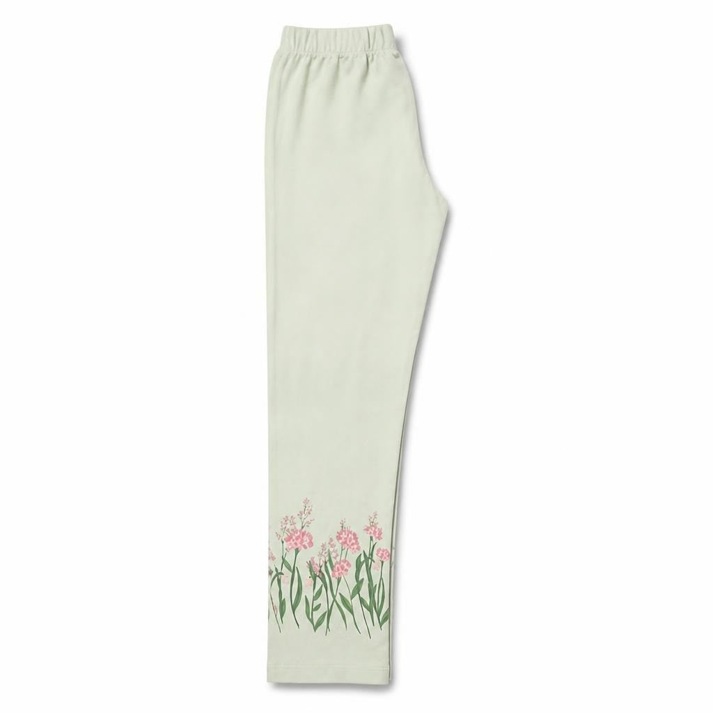 LC Waikiki Kids Floral Leggings Mint 8-9Y - pre-loved at Why Go Less, Lebanon