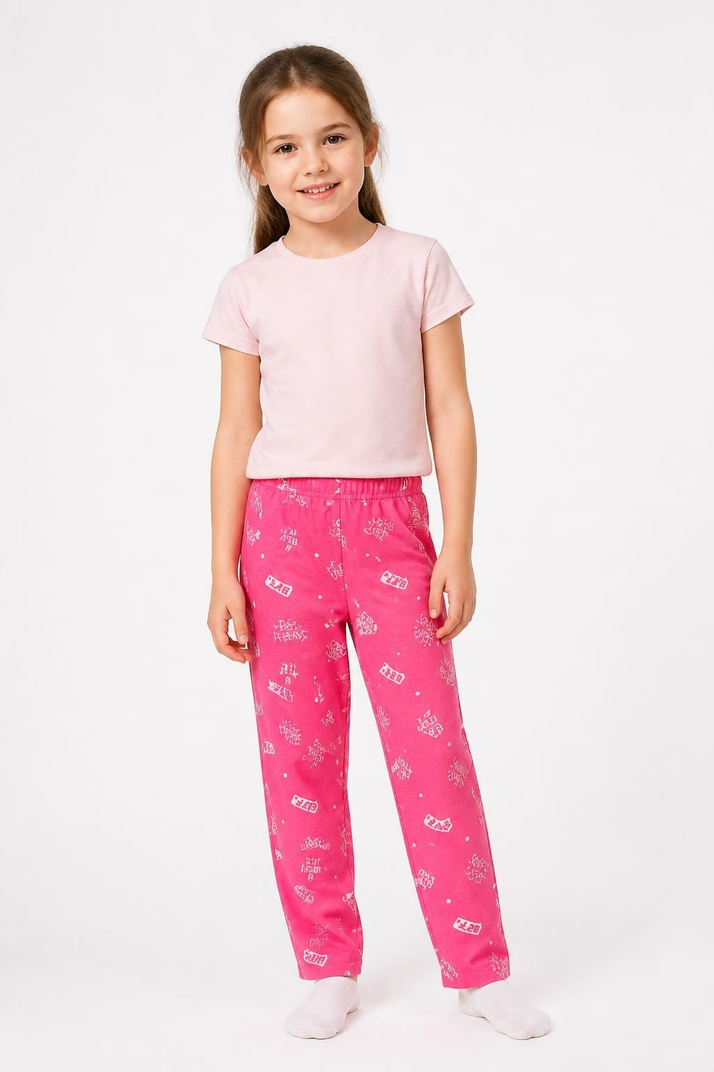 Best Friends BFF Pink Leggings Kids - pre-loved at Why Go Less, Lebanon
