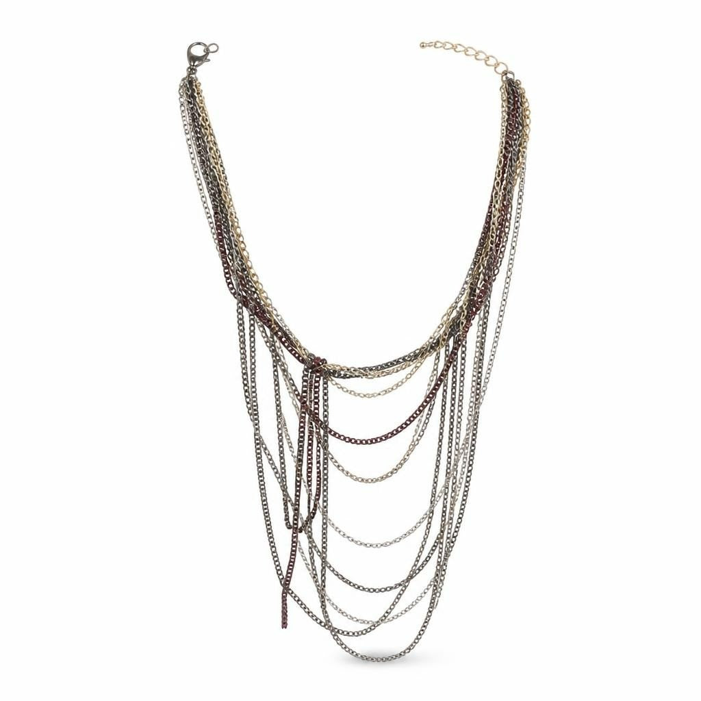 Mixed Metal Chain Necklaces Bundle Multi-color - pre-loved at Why Go Less, Lebanon