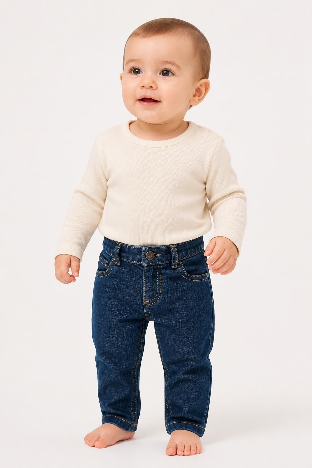 Dark Wash Baby Jeans, Denim, Toddler - pre-loved at Why Go Less, Lebanon