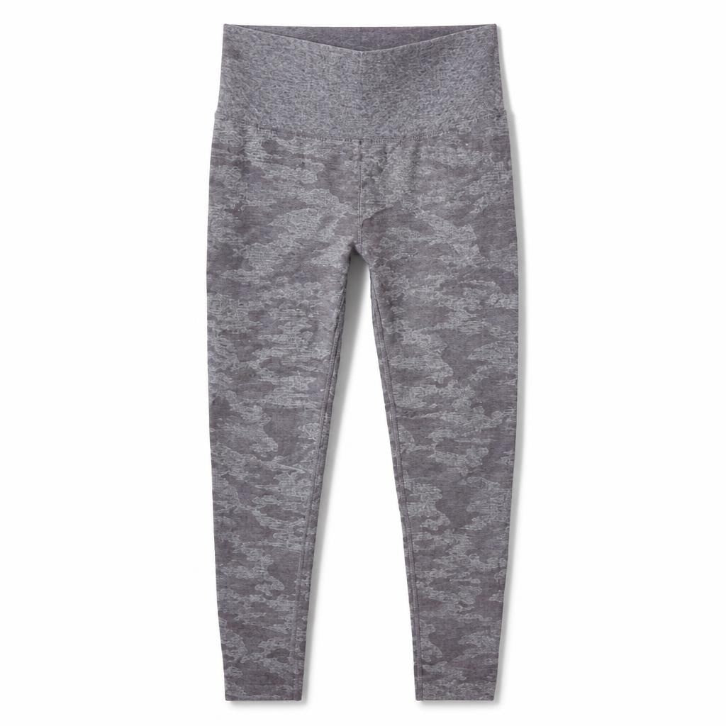 Gym Shark Grey Camo Seamless High-waist Leggings - pre-loved at Why Go Less, Lebanon