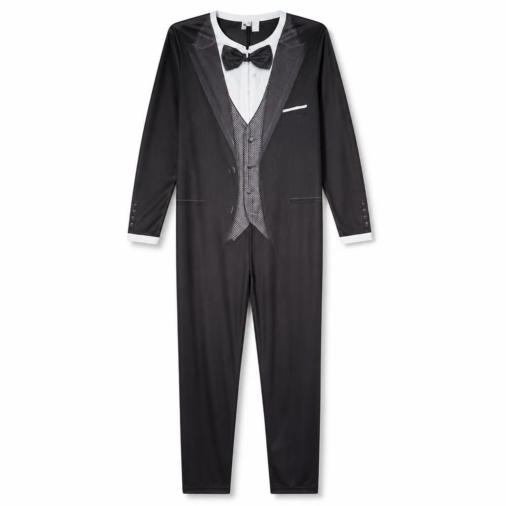 Men Tuxedo Print Novelty Jumpsuit One-piece - new at Why Go Less, Lebanon