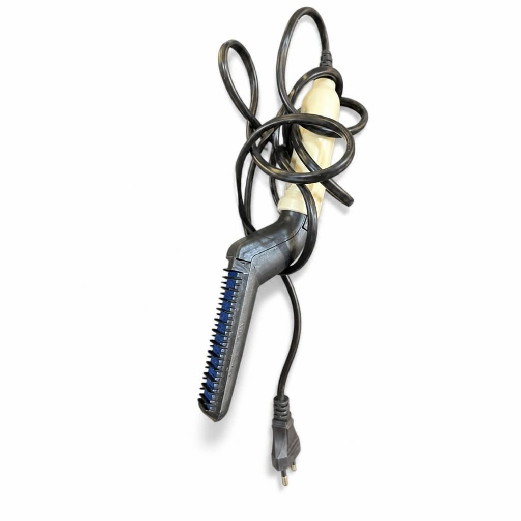 Electric Hair Straightening Brush, Black - pre-loved at Why Go Less, Lebanon