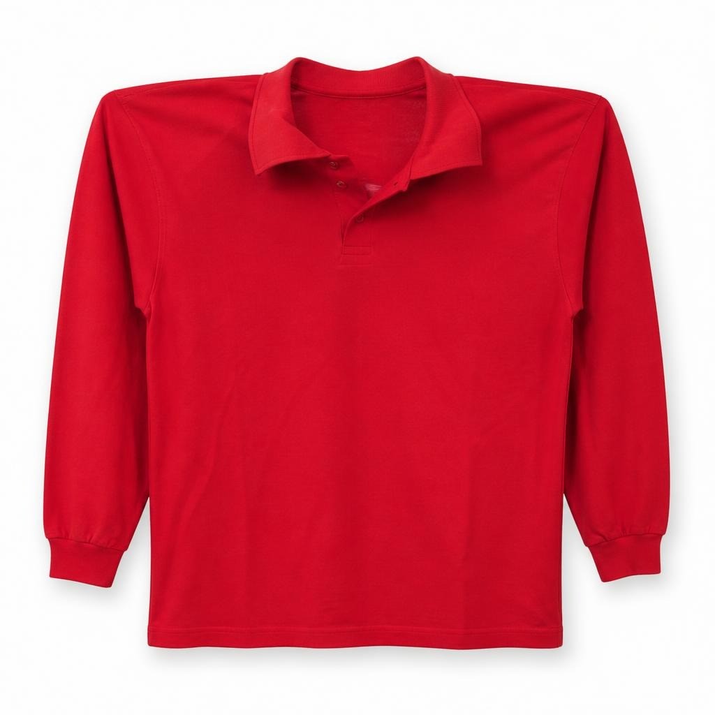 Bols Sportswear Red L/S Polo Shirt XL - pre-loved at Why Go Less, Lebanon