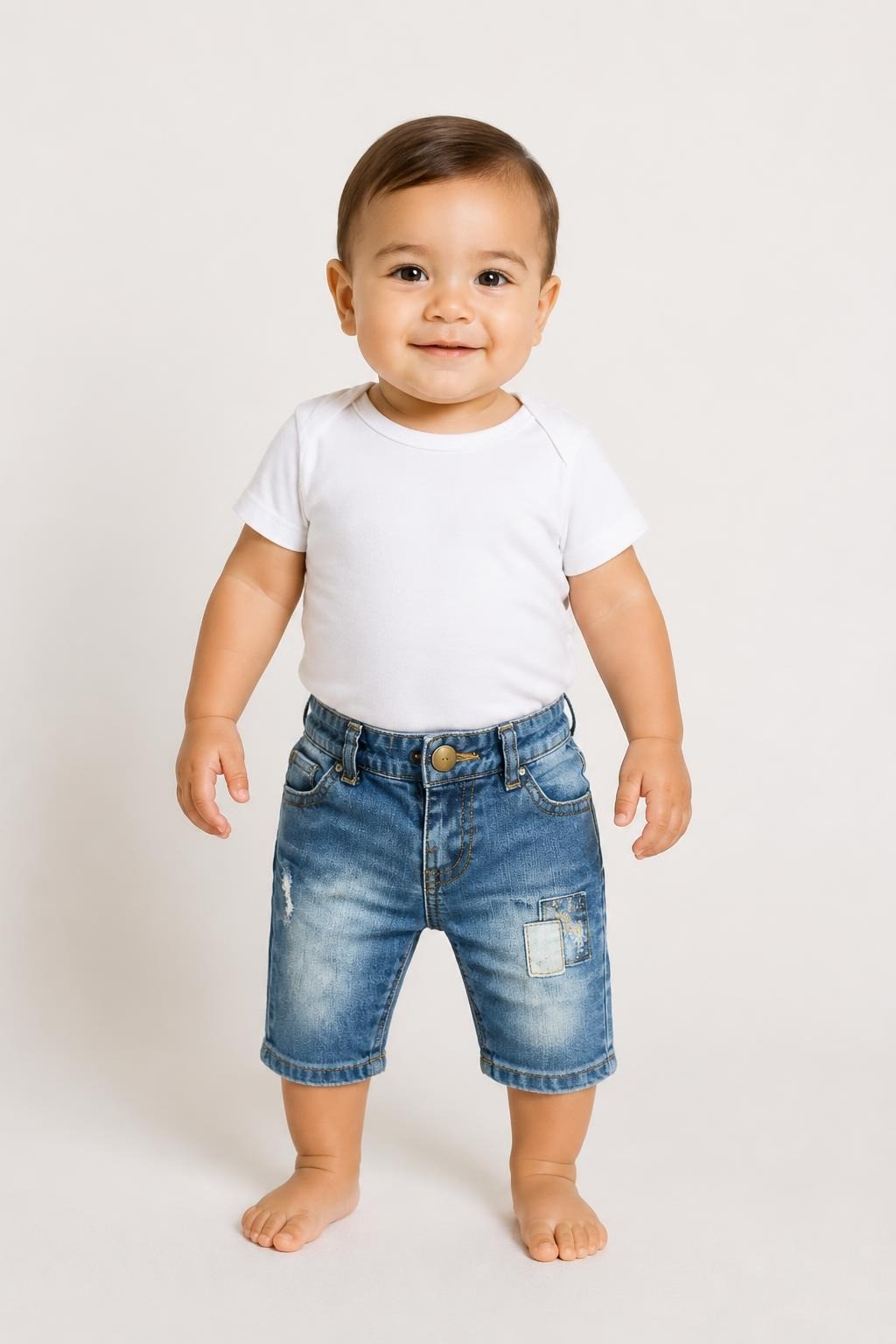 Zara Baby Distressed Jeans Blue 6-9M - pre-loved at Why Go Less, Lebanon