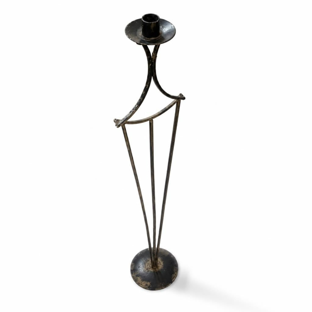 Tall Wrought Iron Floor Candle Holder Stand - pre-loved at Why Go Less, Lebanon