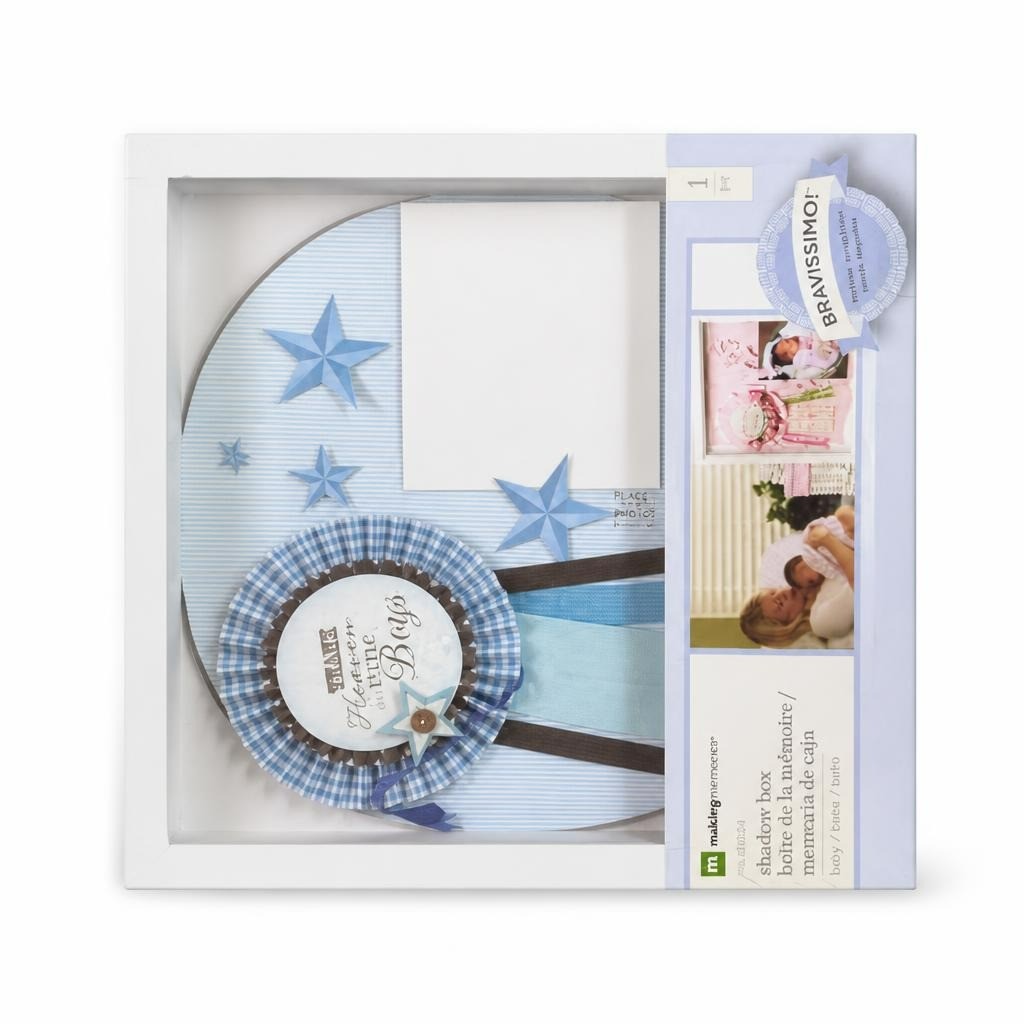 Making Memories Shadow Box Baby Boy Blue - pre-loved at Why Go Less, Lebanon