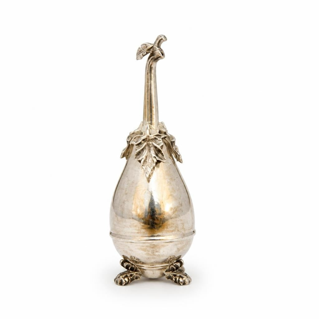 Gold-tone Ornate Swan Figurine, Footed Base - pre-loved at Why Go Less, Lebanon