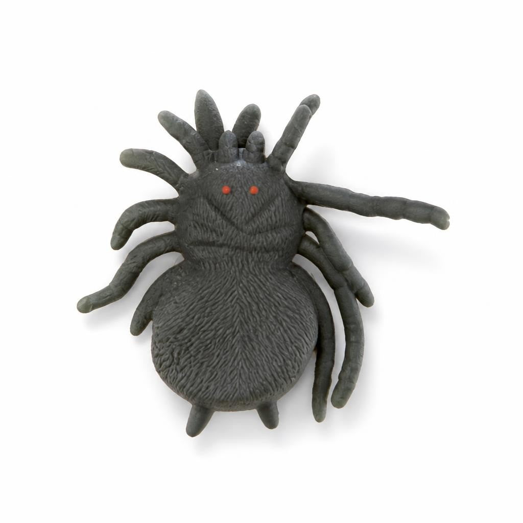 Dark Olive Rubber Spider Toy Figure - pre-loved at Why Go Less, Lebanon
