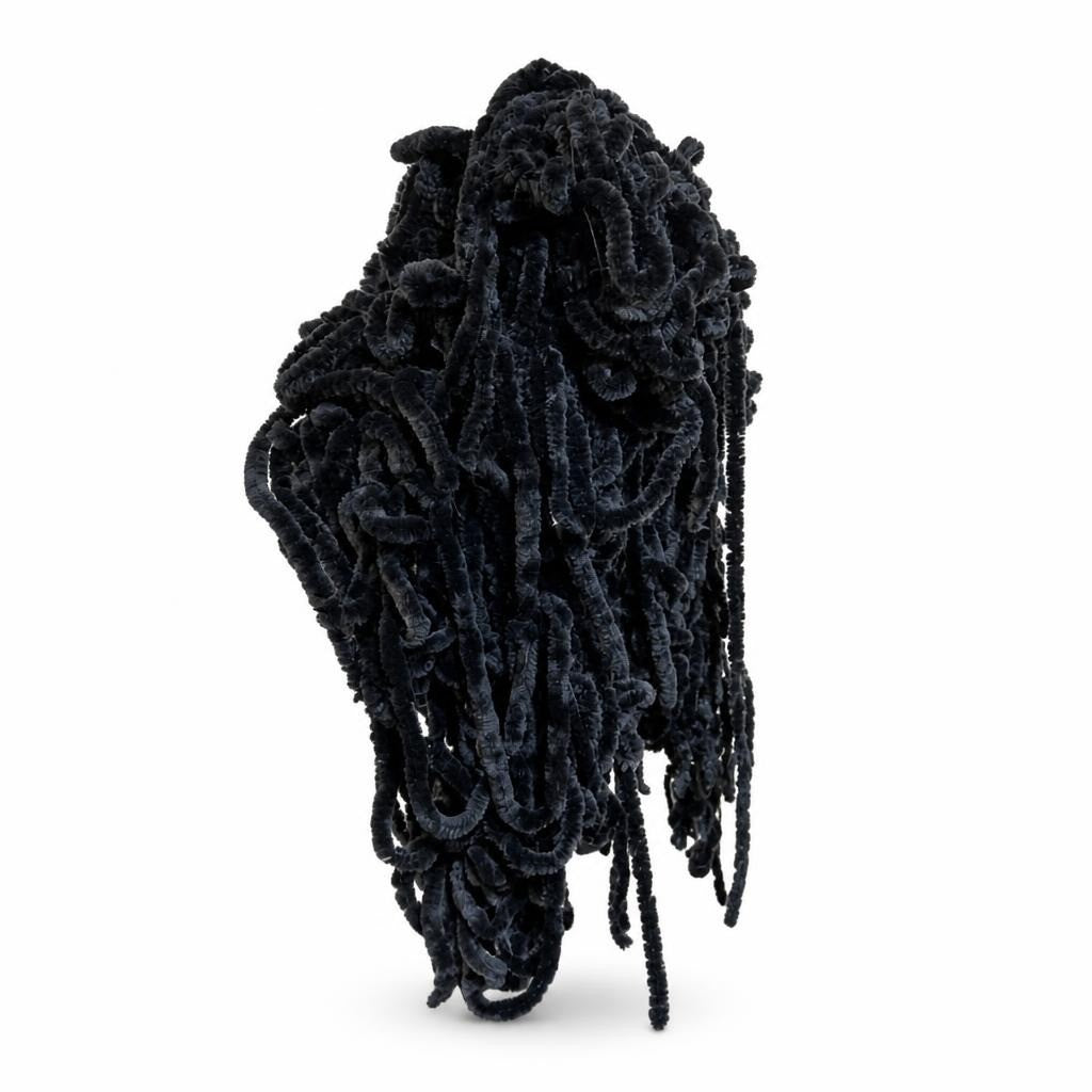 Black Chenille Curly Dreadlock Costume Wig - pre-loved at Why Go Less, Lebanon