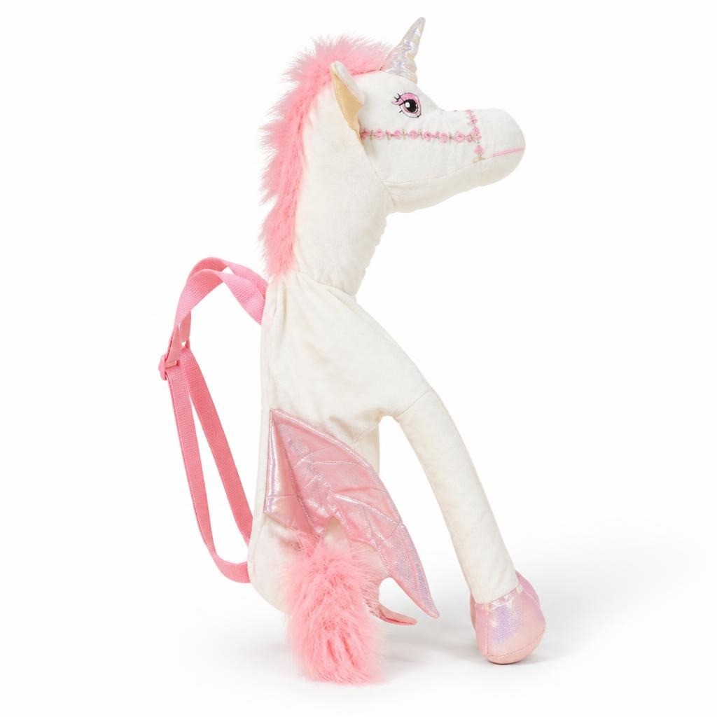 Unicorn Hobby Horse Plush Costume Prop Pink White - pre-loved at Why Go Less, Lebanon