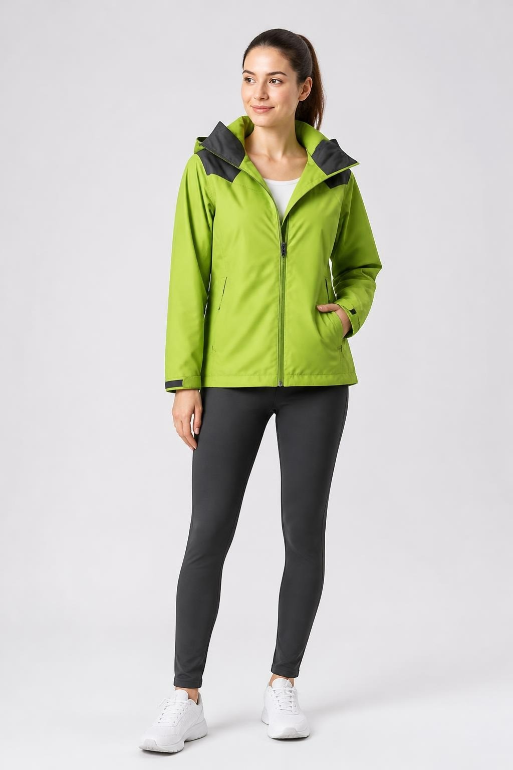 Nike Green Windbreaker Jacket, Mesh Lining - pre-loved at Why Go Less, Lebanon