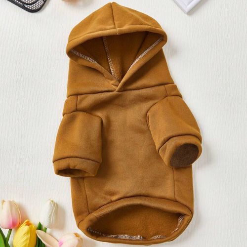 Street Style Hoodie In Brown - Digollo at Why Go Less, Lebanon (2)