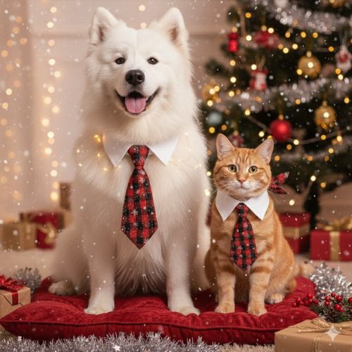 Christmas Pet Tie medium size - Digollo at Why Go Less, Lebanon