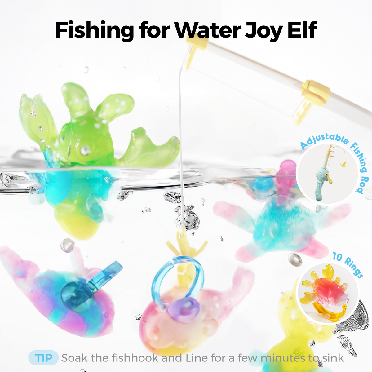 Jarmelo Magic Fishing Water Elf Kit, 39 Pcs - brand photo, Little Artists