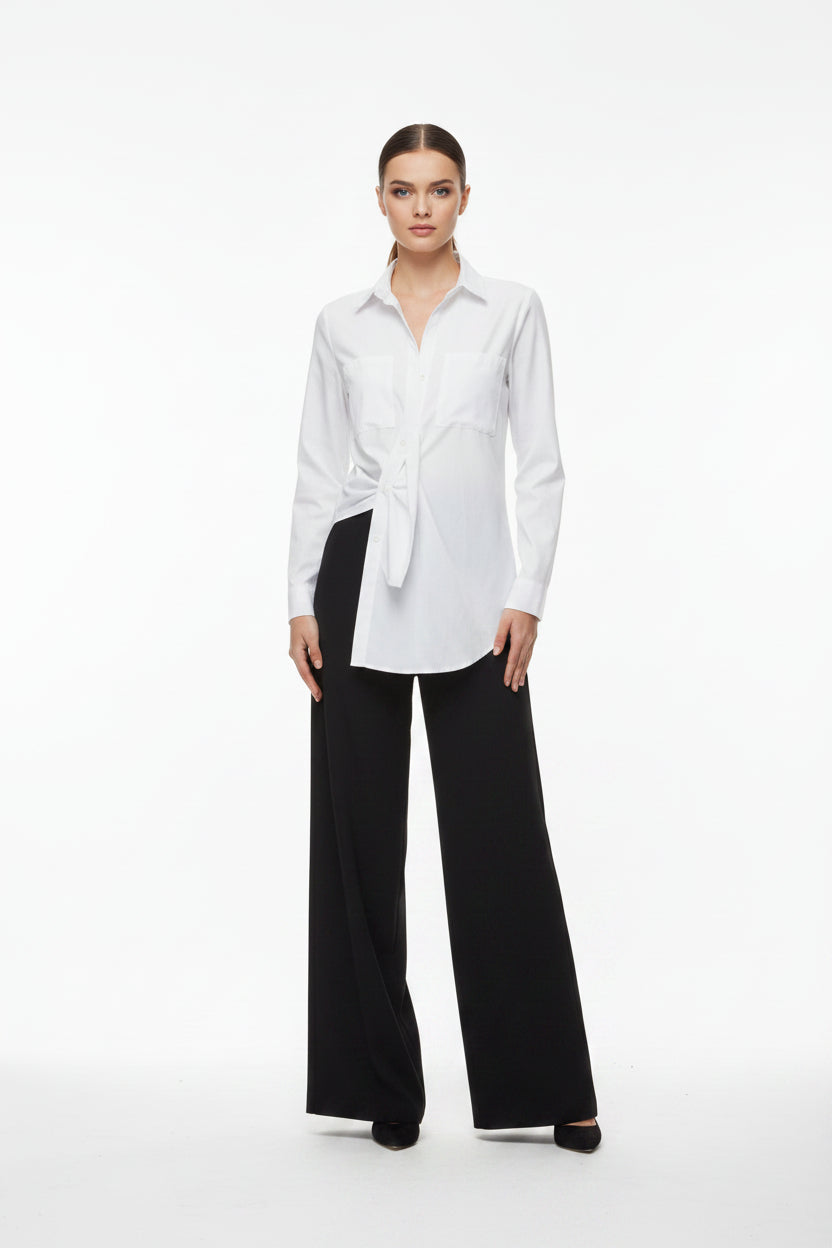 White Long-Sleeve Button-Down Shirt | Pre-Loved | Why Go Less