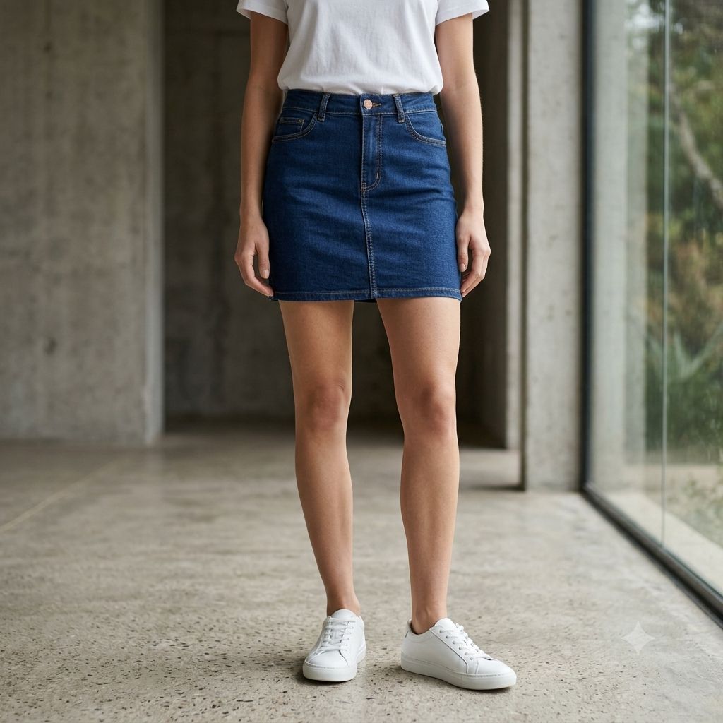 Blue Denim Midi Skirt | Pre-Loved | Why Go Less