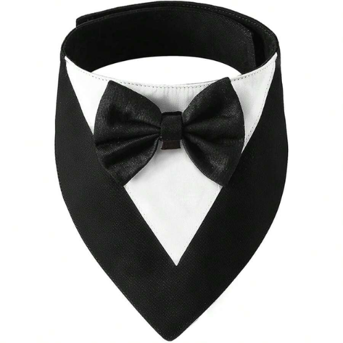 Elegant Tuxedo Bandana for Dogs Formal Bow Tie Collar - Digollo at Why Go Less, Lebanon (5)