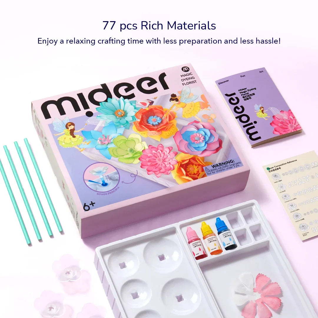 Mideer Magic Dyeing Florist Flower Art Kit - brand photo, Little Artists