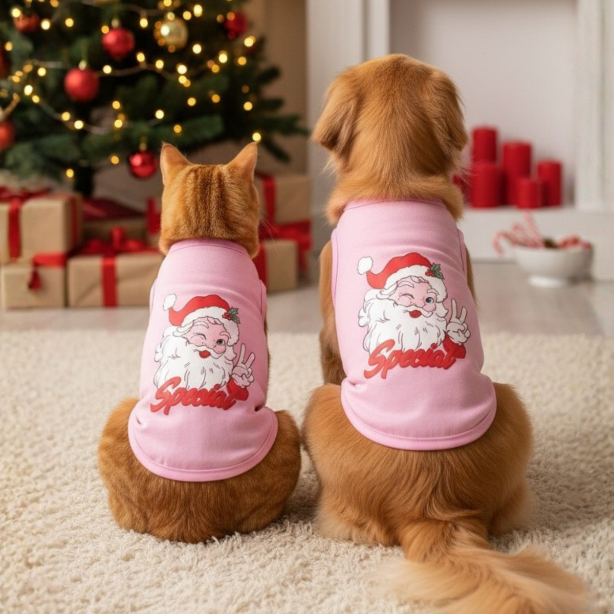 Pink Santa face Pet Shirt - Digollo at Why Go Less, Lebanon