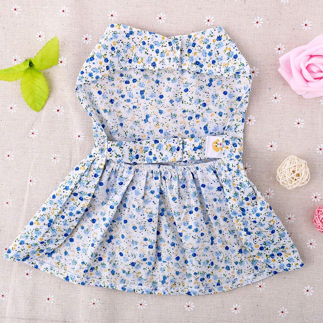 Floral Print Dog Dress with Bow - Digollo at Why Go Less, Lebanon (2)