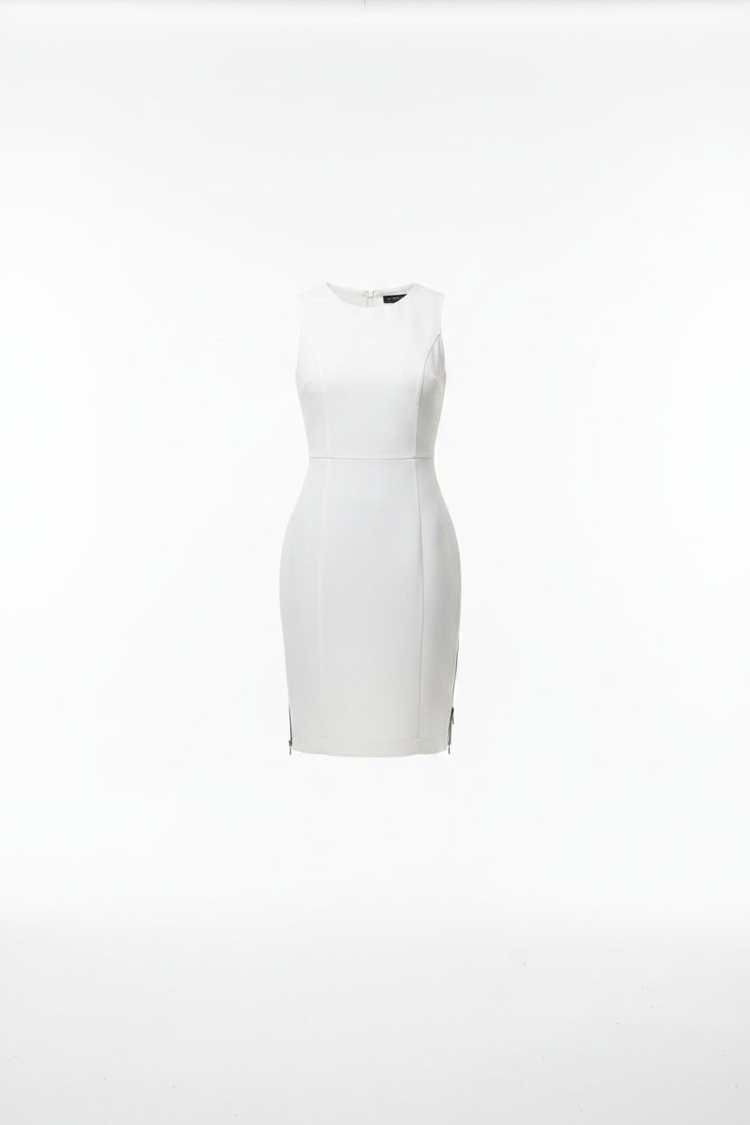 White Athletic Mesh Panel Mini Dress | Pre-Loved | Why Go Less