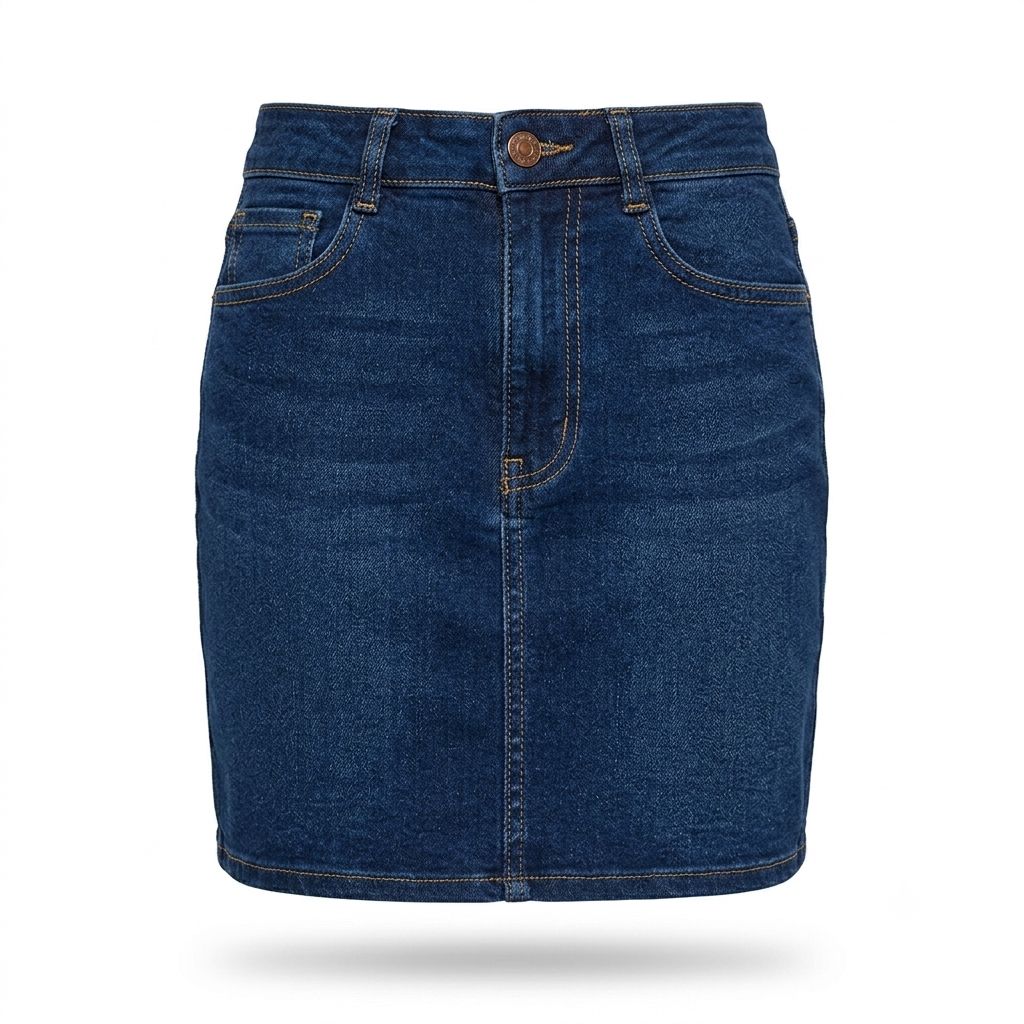 Blue Denim Midi Skirt | Pre-Loved | Why Go Less-2