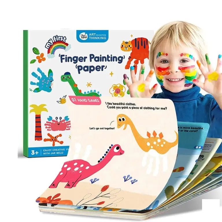 Jarmelo My First Finger Painting Paper, 30 Sheets - brand photo, Little Artists