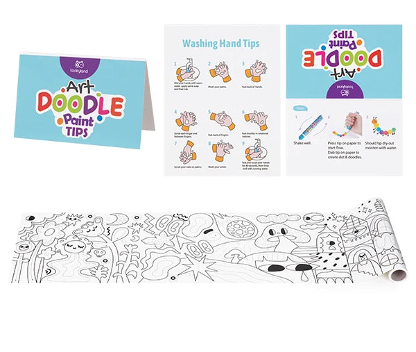 Tookyland Art Doodle Paint Kit, Roll Map - brand photo, Little Artists