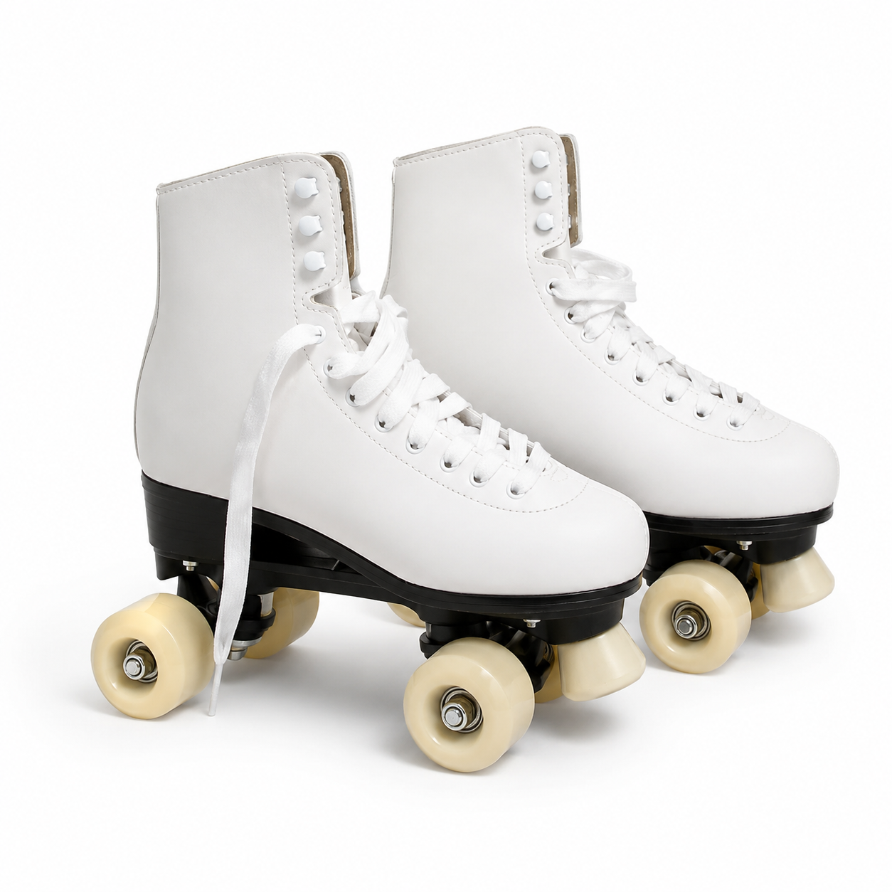 White Quad Roller Skates | Pre-Loved | Why Go Less