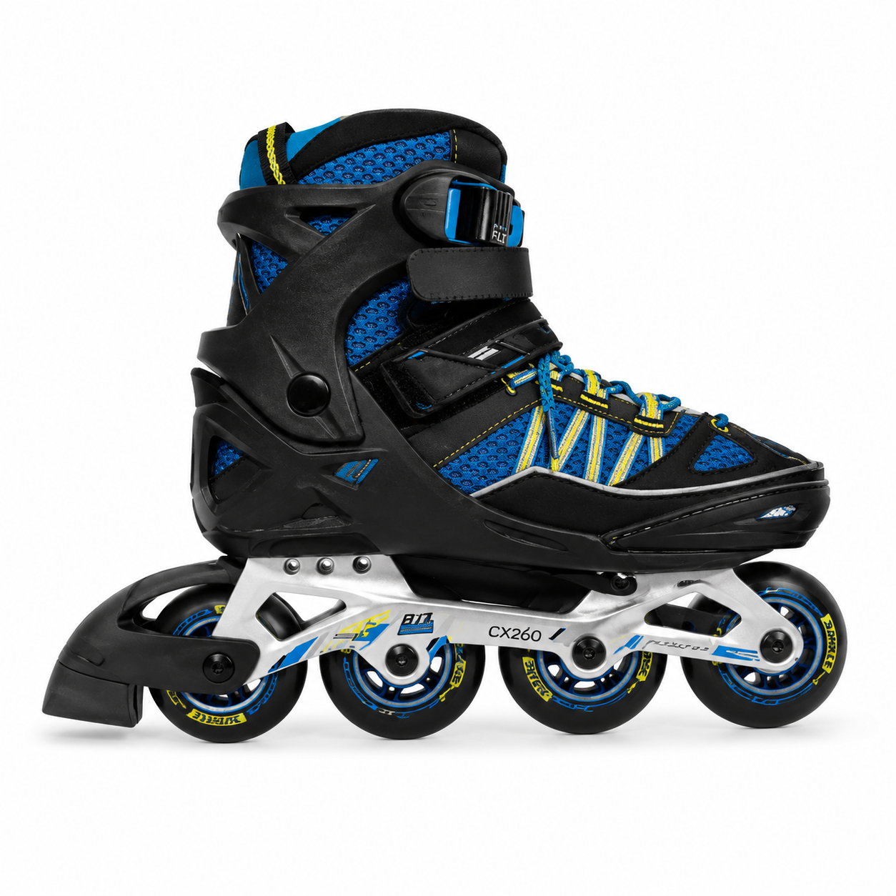 Blue and Black Adjustable Inline Skates | Pre-Loved | Why Go Less