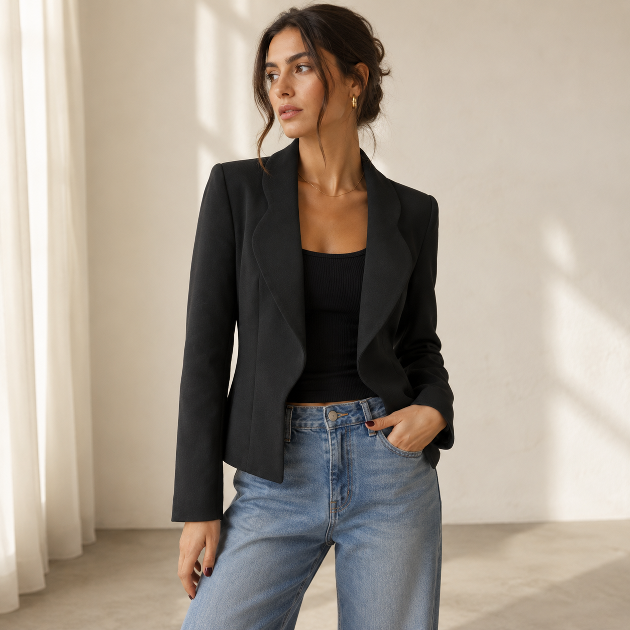 Lupilolou Black Lined Blazer | Pre-Loved | Why Go Less