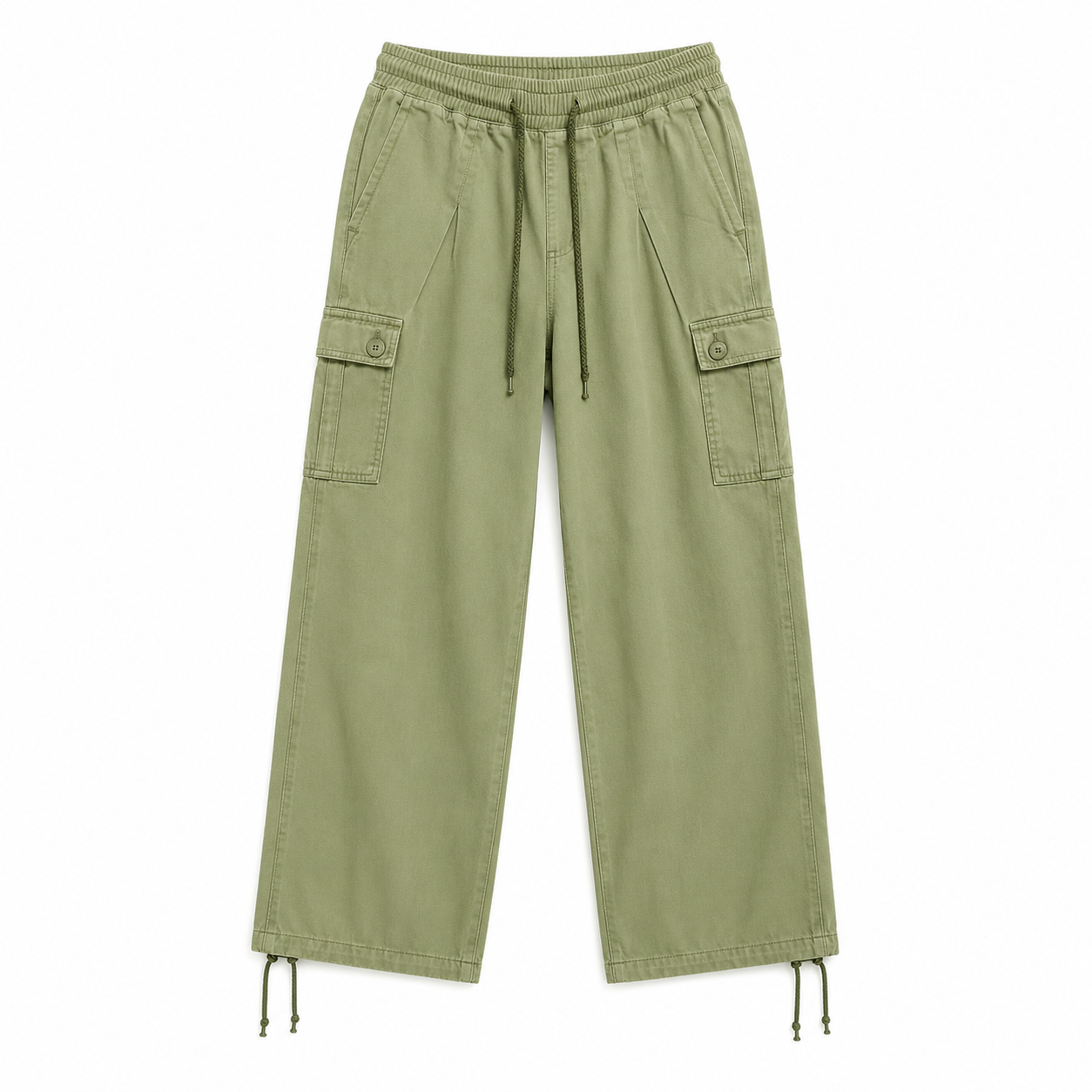 Olive Green Cargo Jogger Pants | Pre-Loved | Why Go Less-1