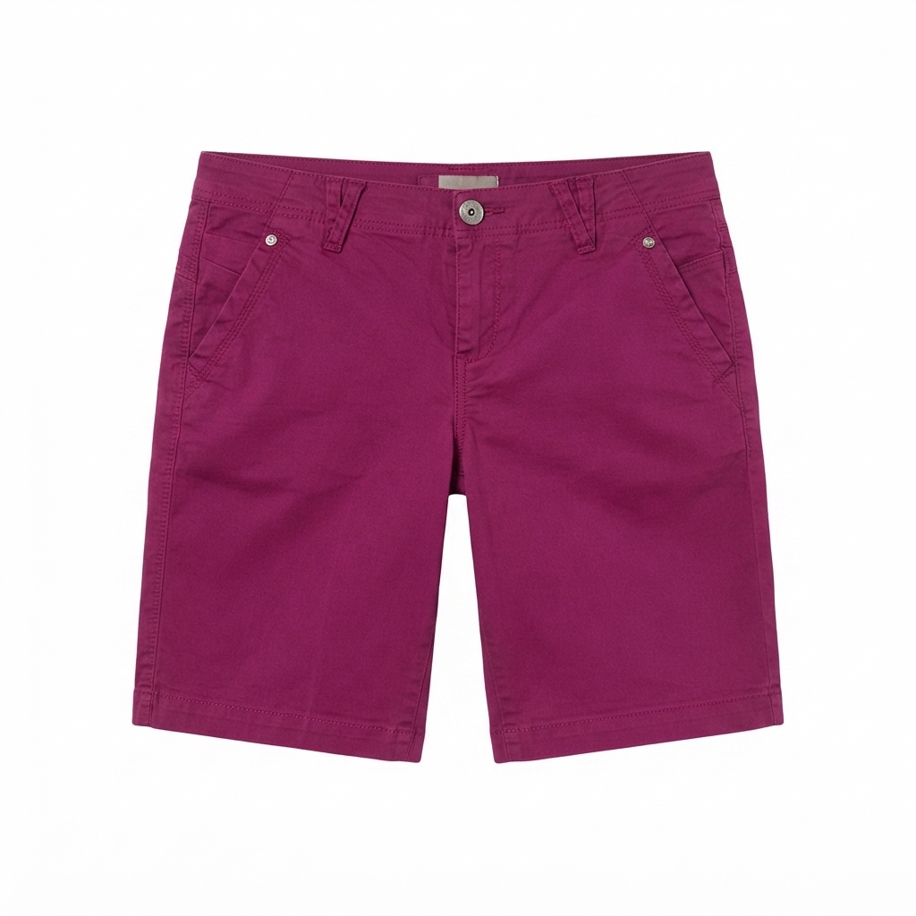 Purple Mid-Length Cotton Chino Shorts | Pre-Loved | Why Go Less-1