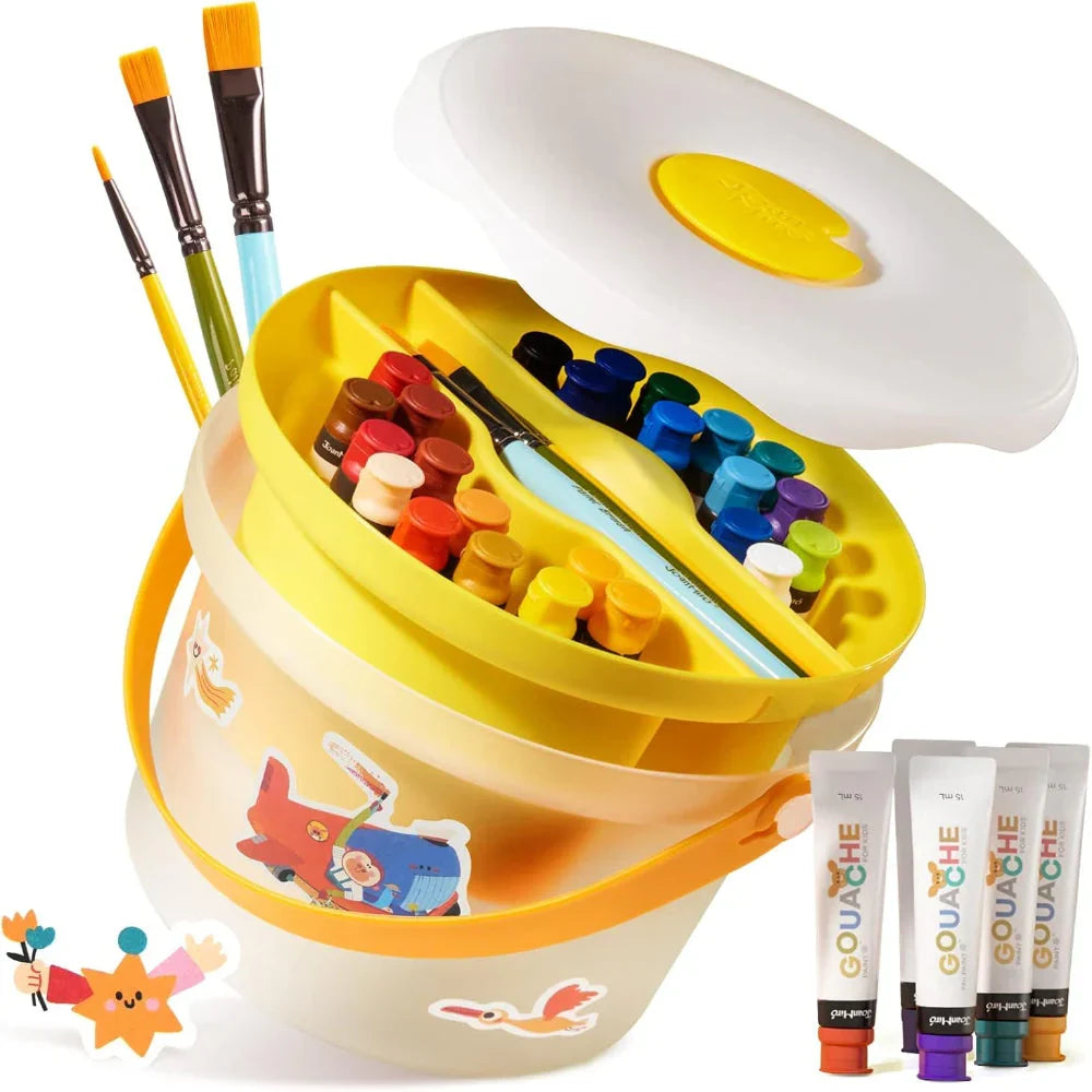 Jarmelo Kids Paint Set, Gouache, 24 Colors - brand photo, Little Artists