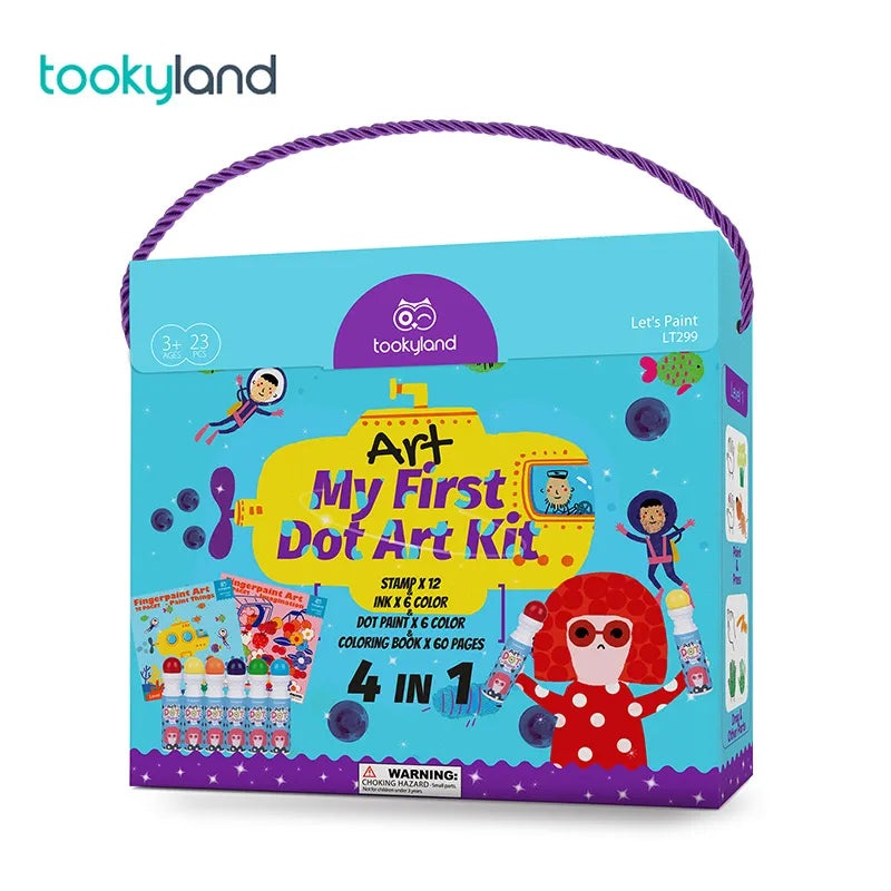 Tookyland My First Dot Art Kit, 4 in 1, 26 Pcs - brand photo, Little Artists