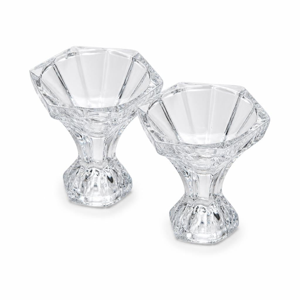Longchamp crystal shot glasses set, clear, boxed - second-hand at Why Go Less, Dekwaneh, Lebanon