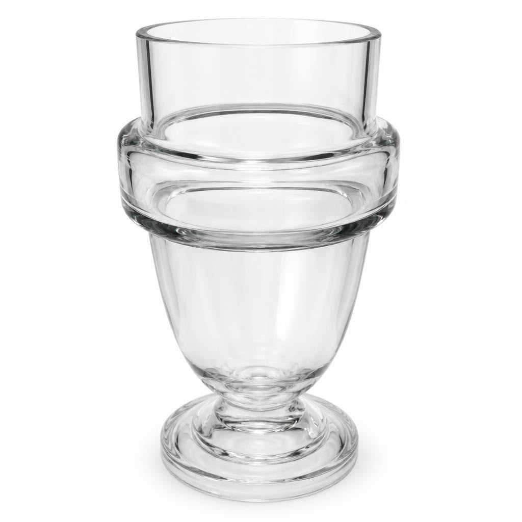 Clear glass goblet/chalice cup, oversized - second-hand at Why Go Less, Dekwaneh, Lebanon