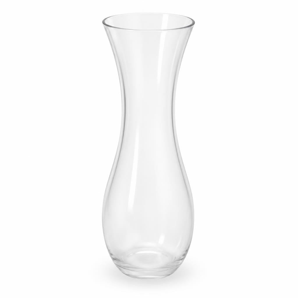 Clear glass carafe / water decanter, plain slim - second-hand at Why Go Less, Dekwaneh, Lebanon