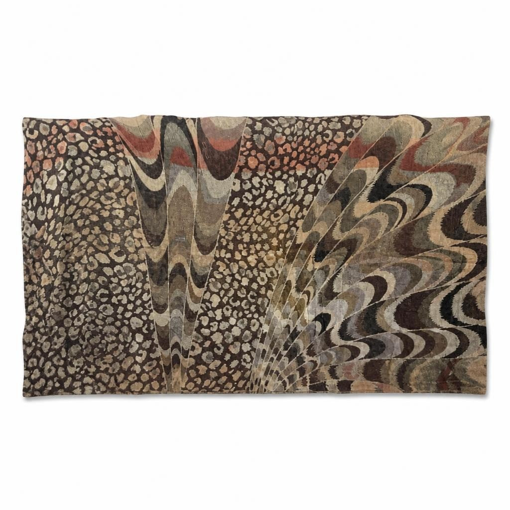 Butterfly wing print boho kimono/wrap, brown multicolor - second-hand at Why Go Less, Dekwaneh, Lebanon