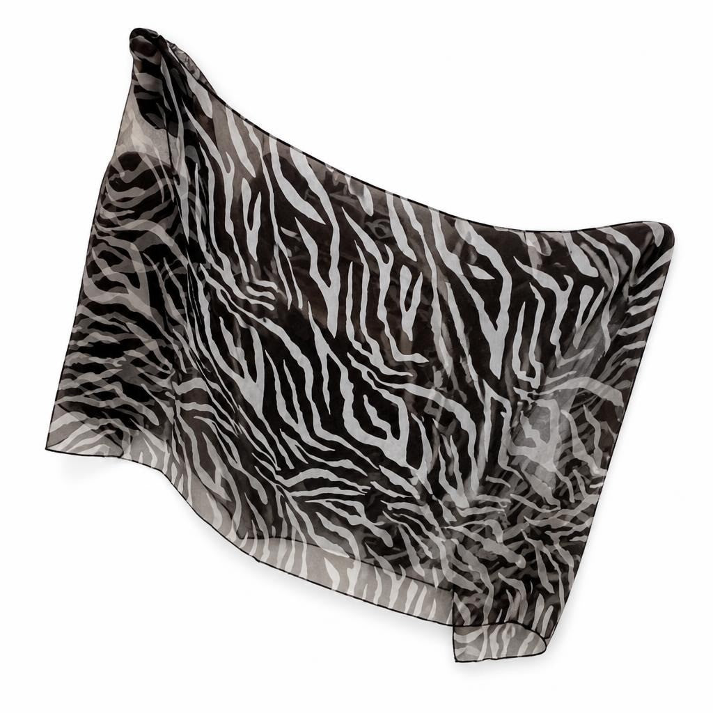 Zebra print sheer mesh wrap/sarong - second-hand at Why Go Less, Dekwaneh, Lebanon