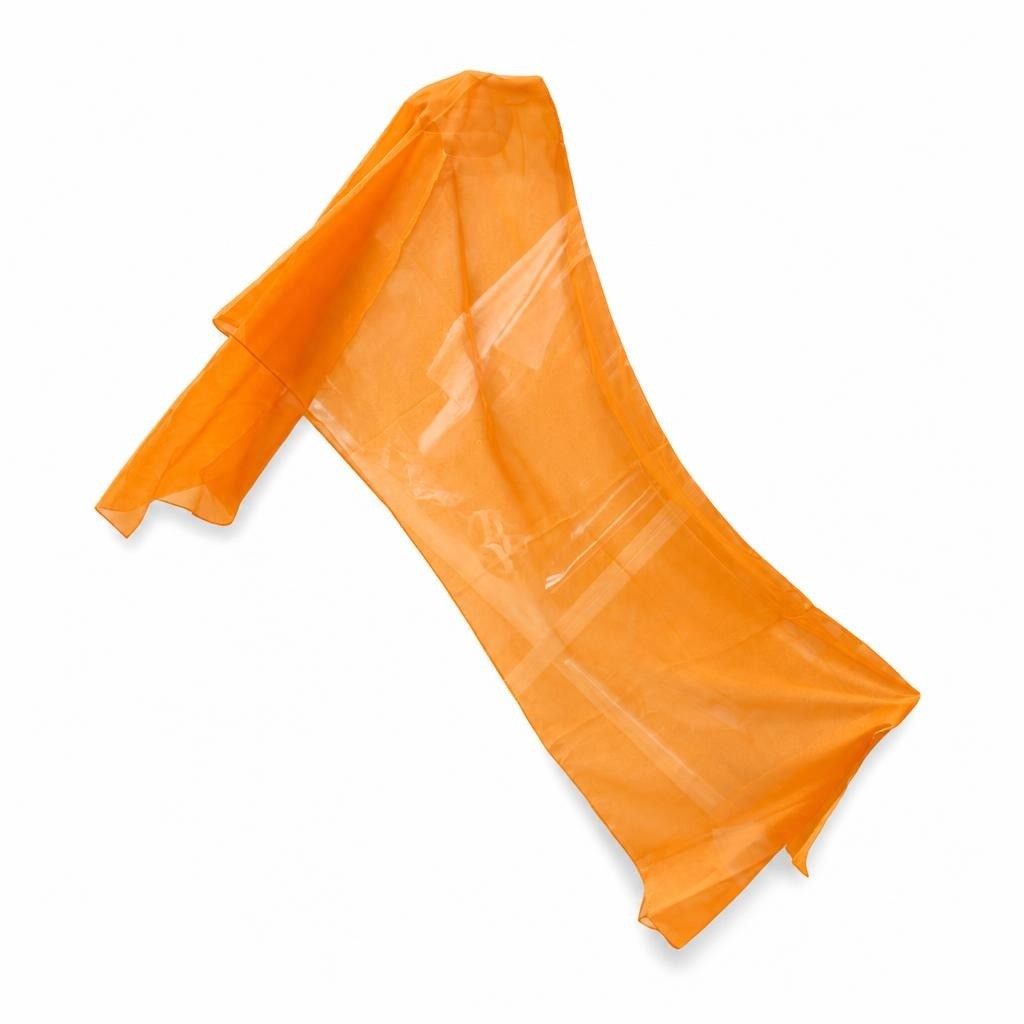 Orange sheer glitter mesh wrap/sarong - second-hand at Why Go Less, Dekwaneh, Lebanon