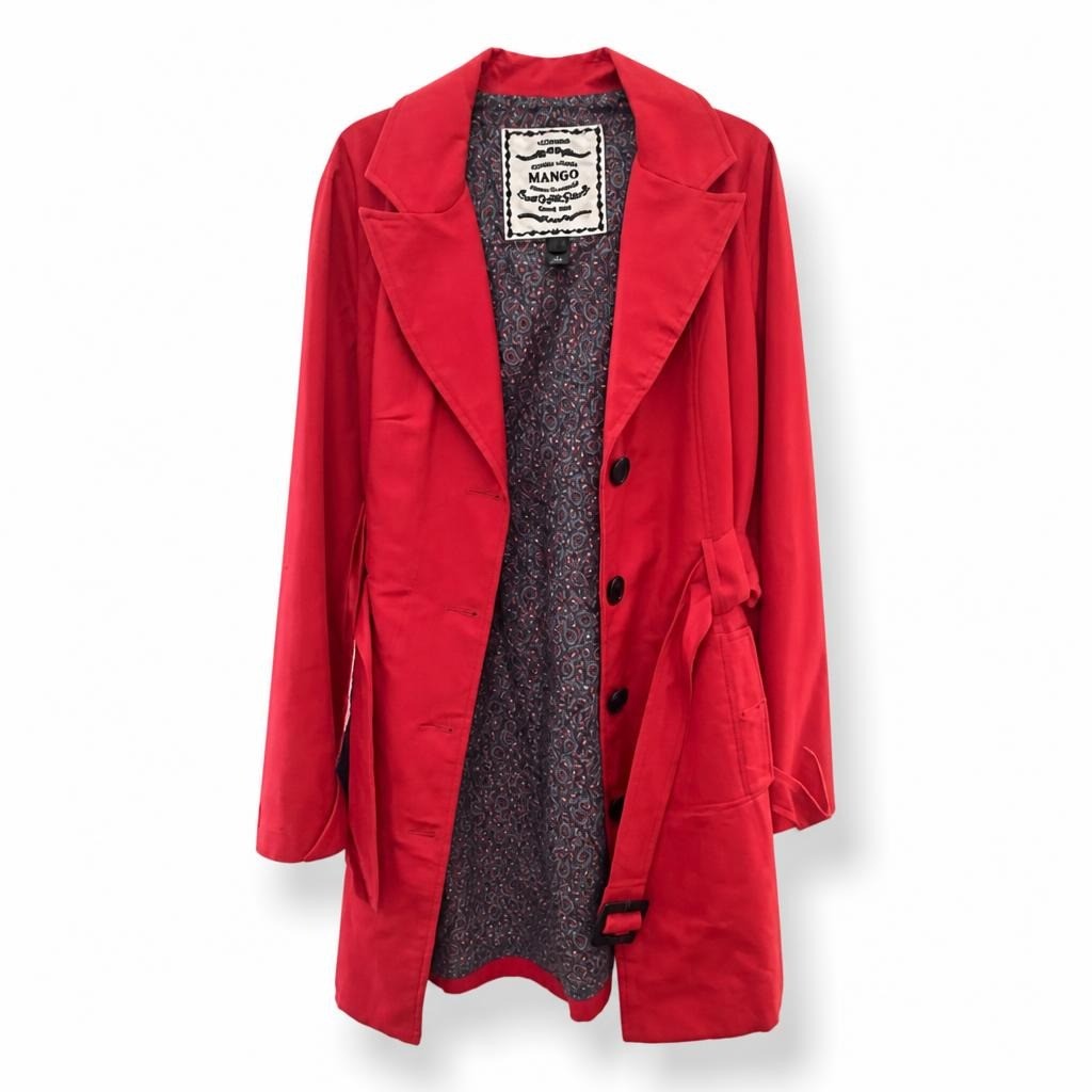 Mango red blazer coat paisley lining - second-hand at Why Go Less, Dekwaneh, Lebanon