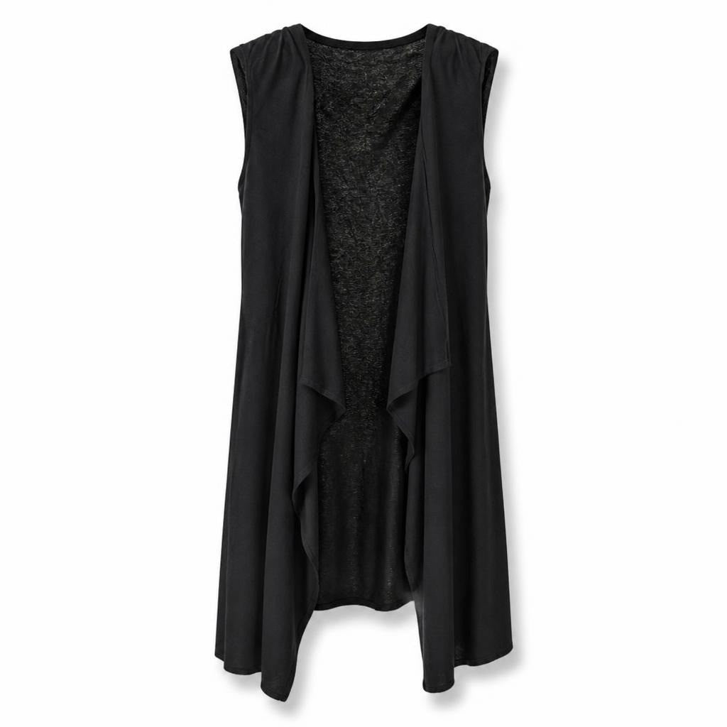 Black open-front cardigan & grey top set - second-hand at Why Go Less, Dekwaneh, Lebanon