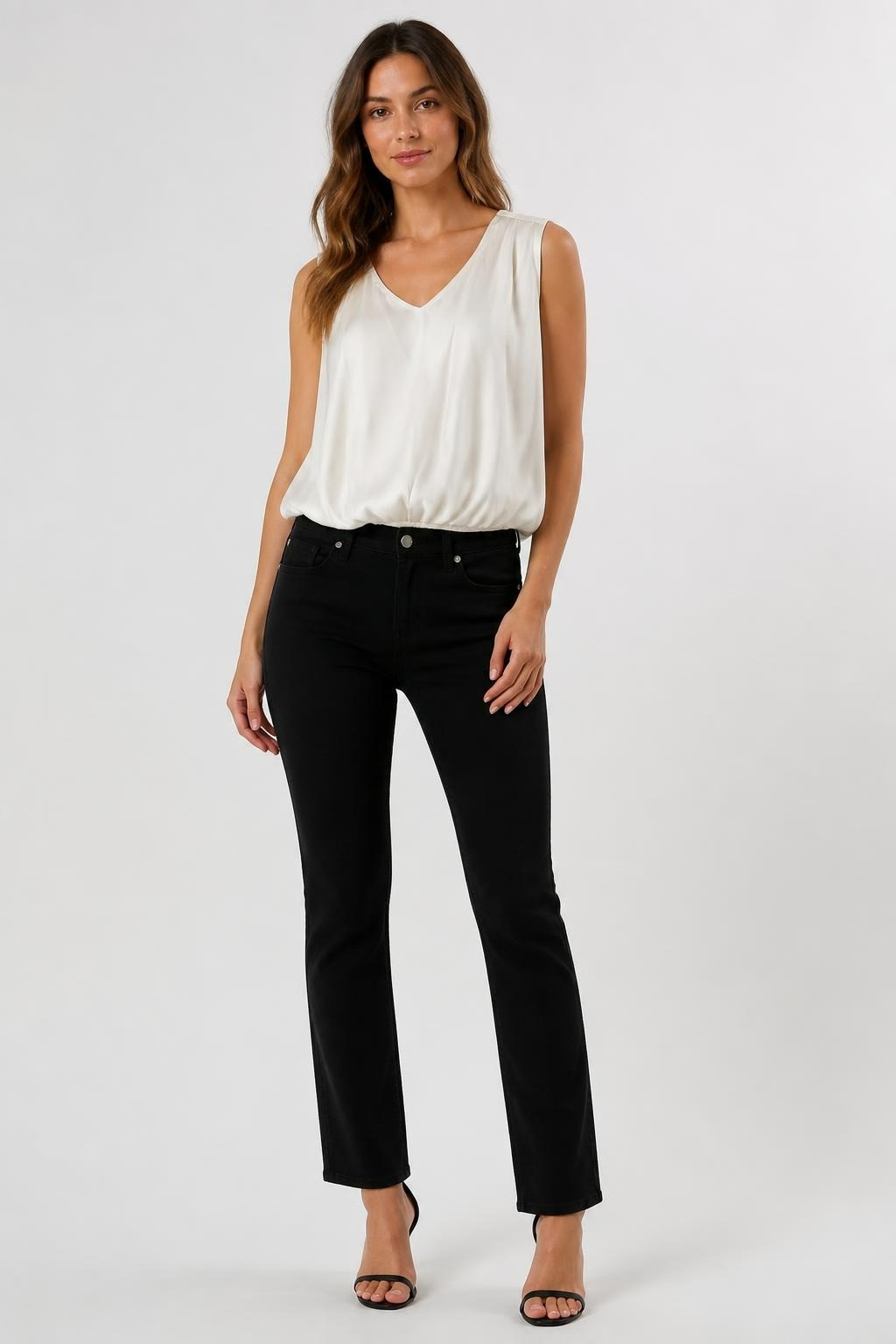White Sleeveless Chiffon Blouse | Pre-Loved | Why Go Less