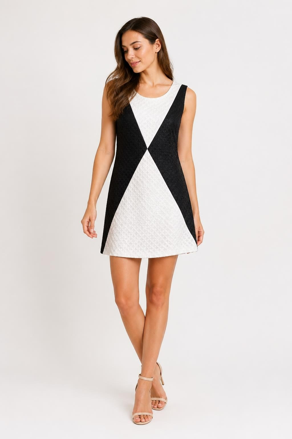 Black & White Colorblock Sleeveless Dress | Pre-Loved | Why Go Less