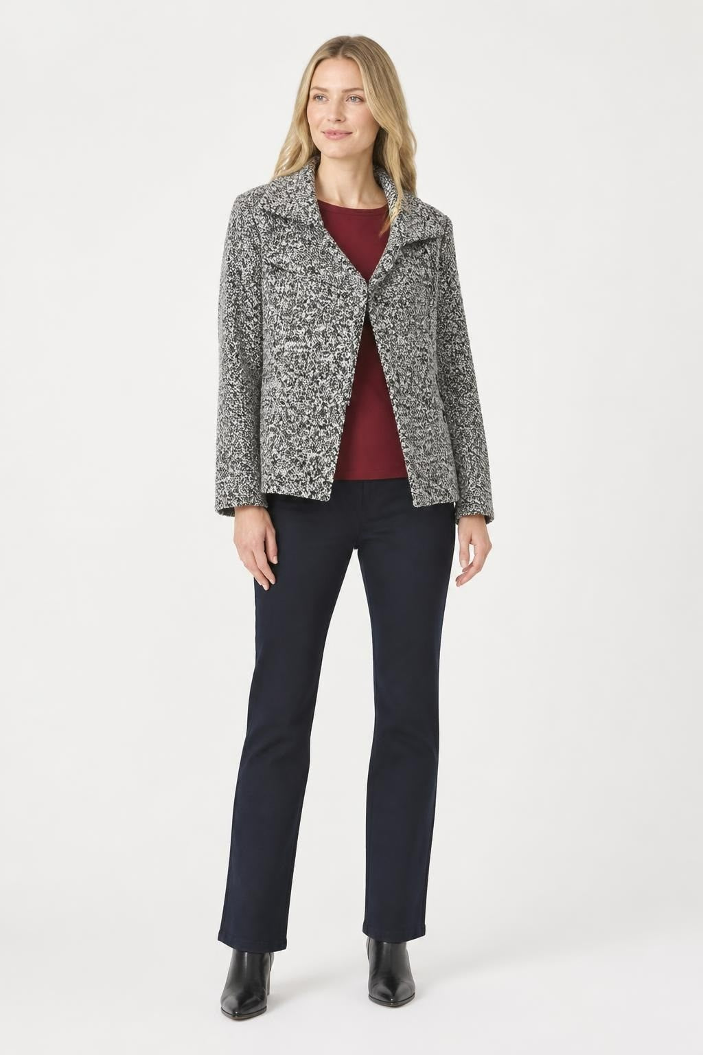 Veste Moto Zippée Boucle Gris Chiné | Seconde main | Why Go Less-1
