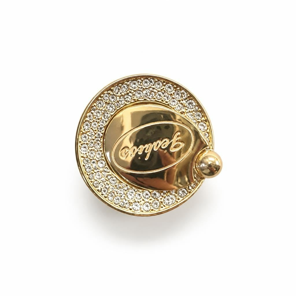 Bague plaquée or avec cristaux, style Cartier | D'occasion | Pourquoi payer plus